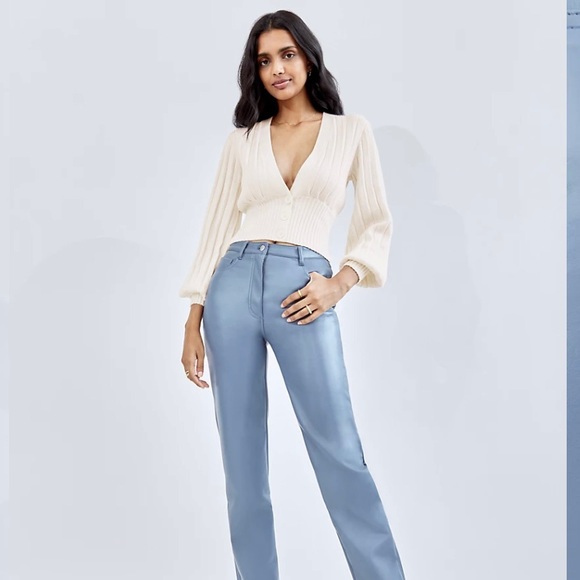 Wilfred Plunge Front Cardigan, Size S, Sage Green - Picture 5 of 8